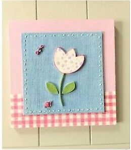 Girls Next Set of 3 Handmade Multicoloured Decorative Tile Pictures 