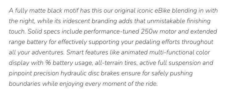MATE X BIKE: Founders Edition 250W  –  Brand New - Summer special half new price 