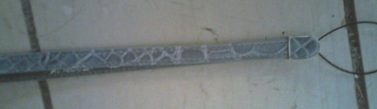 Genuine grey Crocodile Handphone strap (New K Wanpen)
