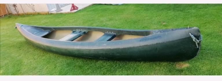 image for Canadian canoe 15ft, 3/4 seater, padels and wheels.