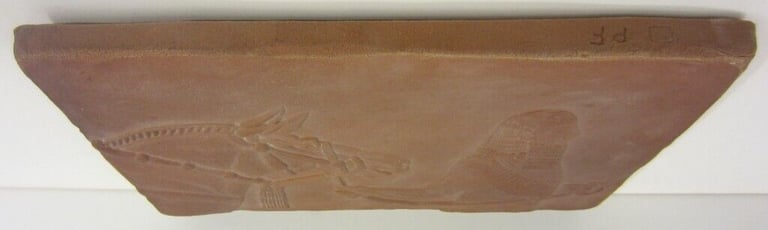 Assyrian Inspired 'Man with Horse' / One-Off Pottery Tile