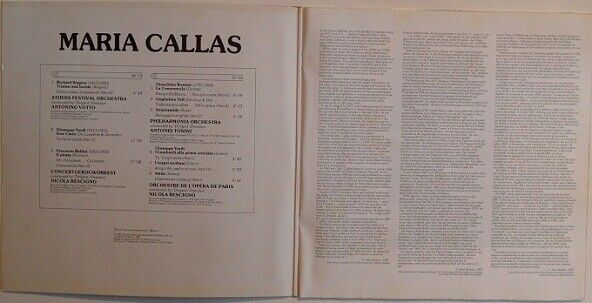 Maria Callas ‎– The Unknown Recordings, 1957-1969 like new £15
