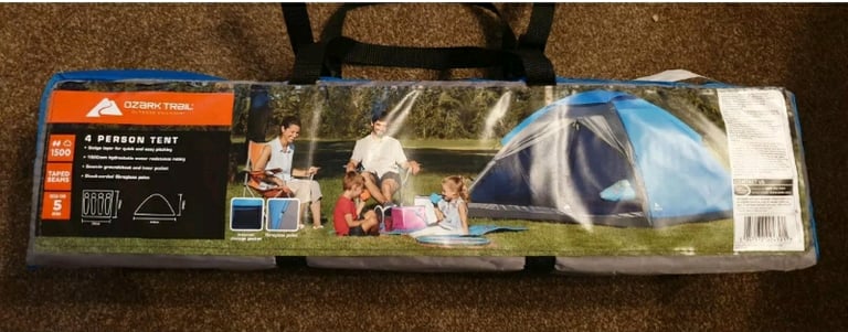 Ozark Trail Blue 4 Person Tent blue