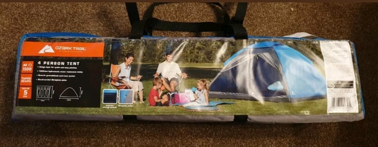 Ozark Trail Blue 4 Person Tent blue