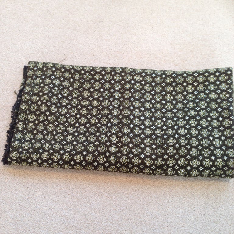 New Full Size Shawl, Dark Brown with Pattern
