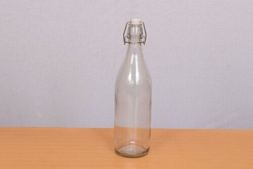 image for Glass bottle with swing lid