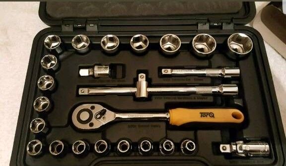 TORQ 1/2" SOCKET SET, 25 PIECES