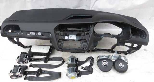 VW TIGUAN AIR BAG KIT DASHBOARD SET OF SEAT BELTS 2017-ON