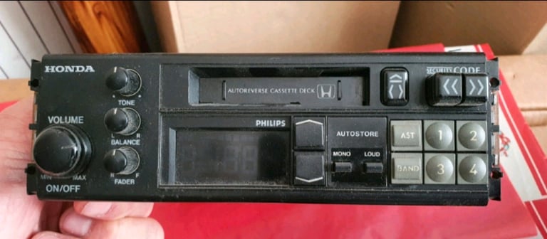 image for classic Honda Civic Radio cassette head unit. 