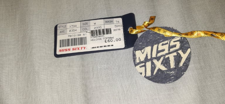 BNWT Miss Sixty denim top