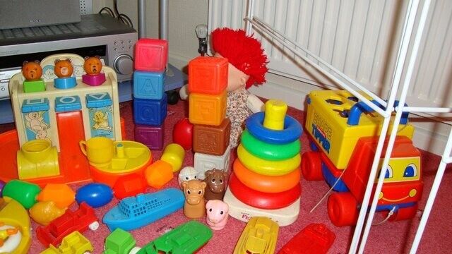 Bag of baby toys Boats, cars