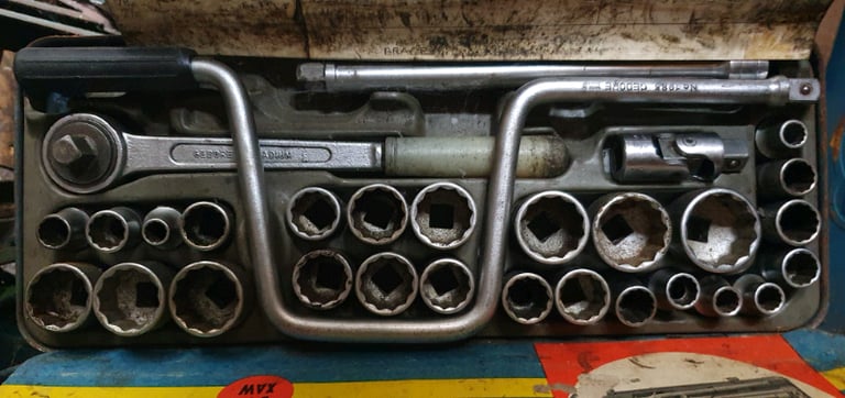 Reduced for quick sale - Vintage Gedore Socket tool set in box 