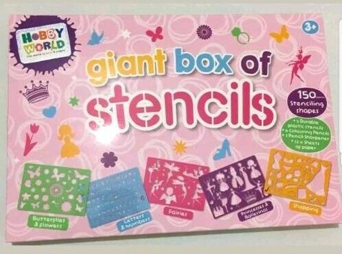 GIANT Box Of Stencils 150(approx.) Stencils Designs l PERFECT GIFT FOR KIDS