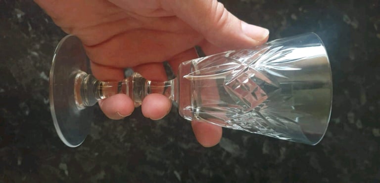 Thomas Webb crystal goblets 