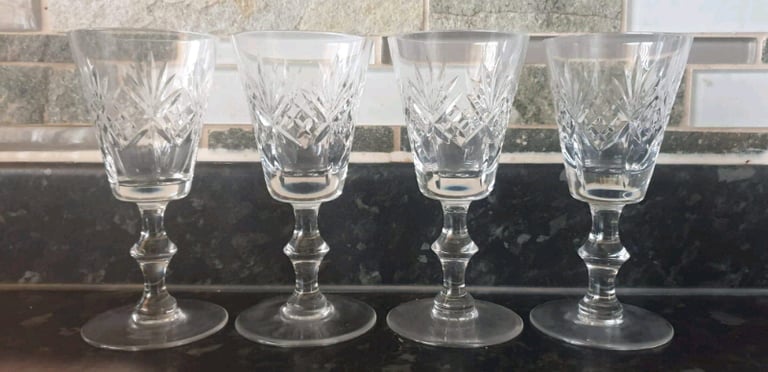 image for Thomas Webb crystal goblets 
