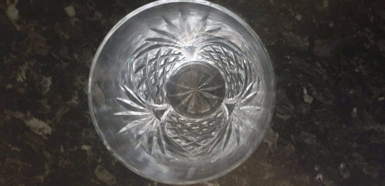 Thomas Webb Gothic crystal glasses x 2