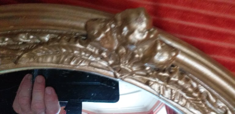 Rare Vintage Convex Mirror. 