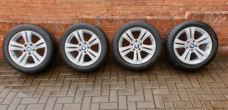 image for Genuine authentic BMW 17in 392 alloy wheels + tyres 17 inch Run Flats