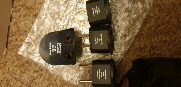 Dual Watt Automatic Converter Adapter Set Plug Worldwide Travel kit 22