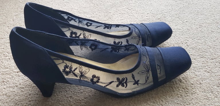 image for Clarks Shoes Blue Size 4.5 UK
