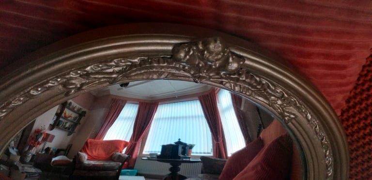 Rare Vintage Convex Mirror. 