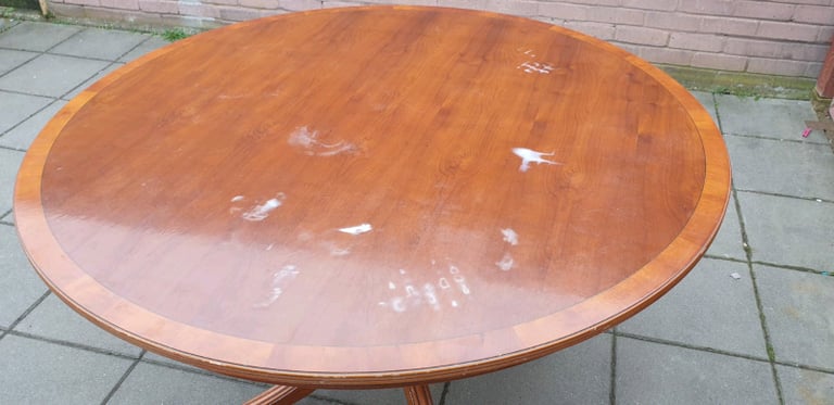  Regency  style  wooden dining table 1950's 