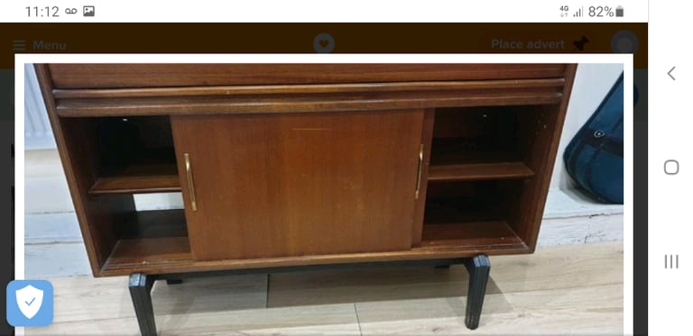 Mid Century Writing bureau Retro desk Mid Century sideboard 