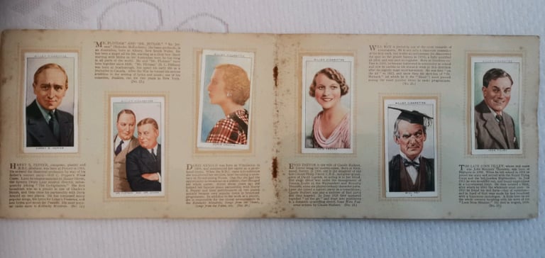 Cigarette card books