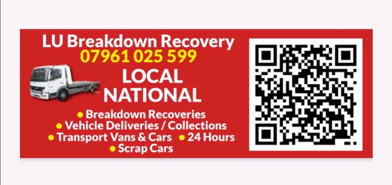 LU Breakdown Recovery towing transport service cars vans bikes jump st