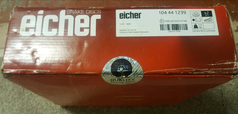 2 x New Brake Discs - For VW / Audi / Skoda / Seat 
