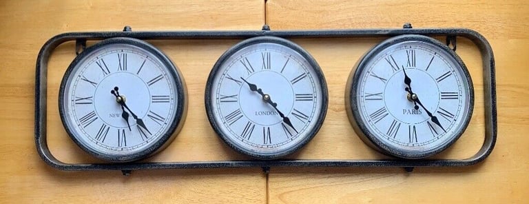 image for 3 Time Zone Clock