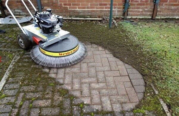 image for Block Paving Cleaner Machine for block paving, tarmac, concrete cleaning - Block Paving Weed Brush 