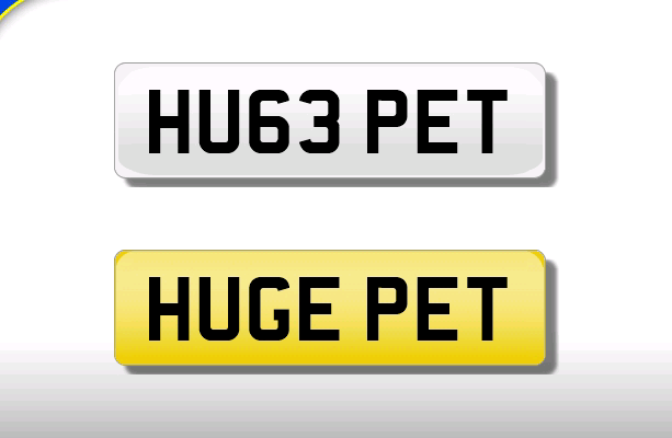 HU63 PET cherished number plate personalised private registration
