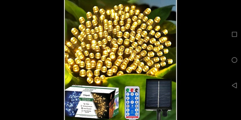 image for Solar String Lights Outdoor