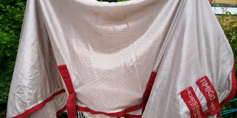 image for Amigo Fly Rug size 5'9&quot; Bronze with Red edging