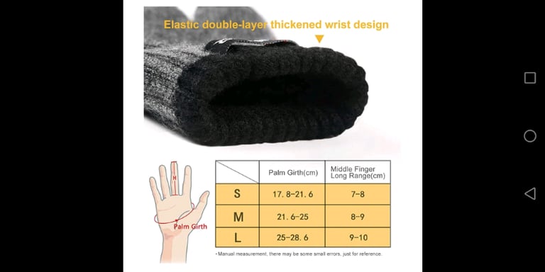 Winter Warm Knit Gloves(M)