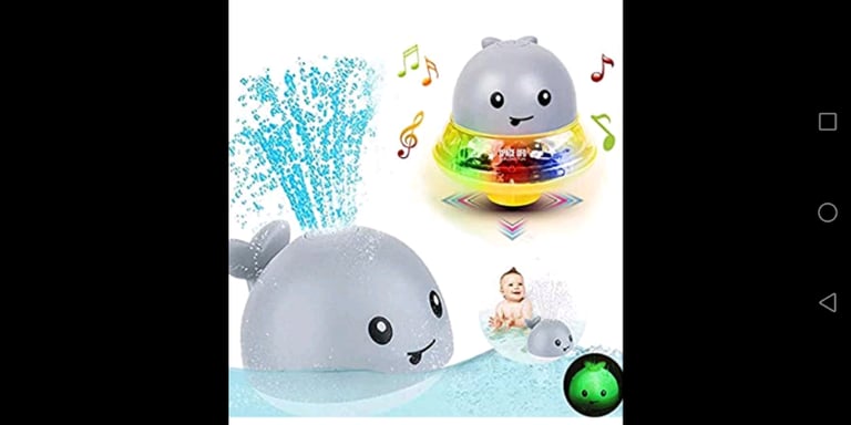 image for Bath Fun Toys with Music and Flashing Lights Bathtime Play Ball