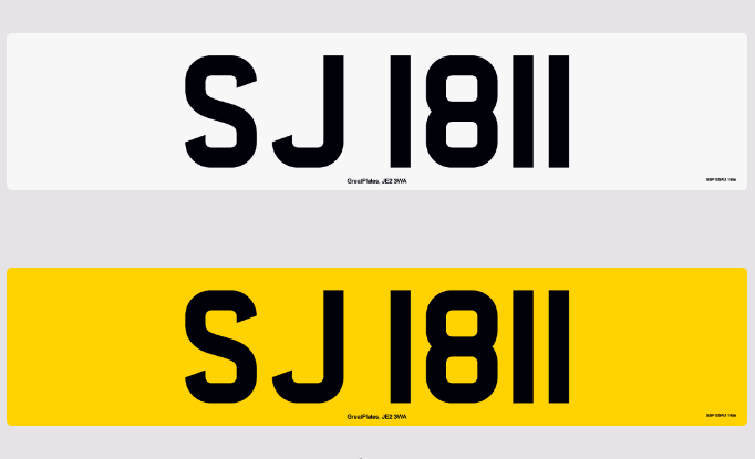 image for Private personalised plate - SJI 8II