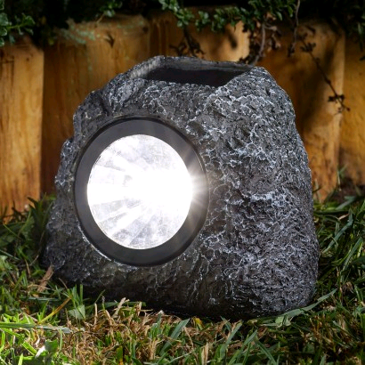 White LED Solar Decorative Rock Lights NEW IN STOCK 