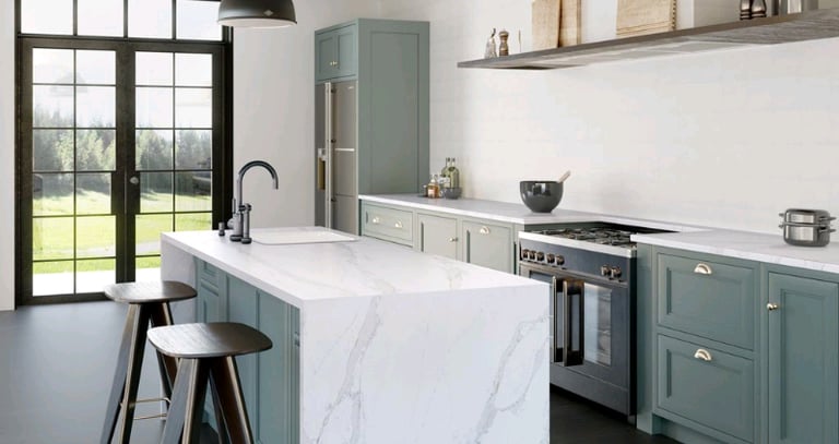 Marble and quartz granite worktops 
