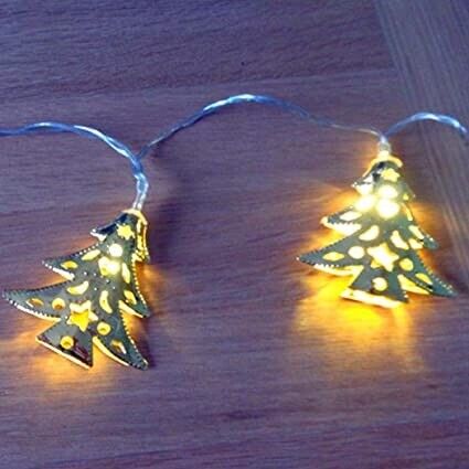Christmas Decoration Pinecone Pendant Led Light Outdoor String Lights RRP £9.99
