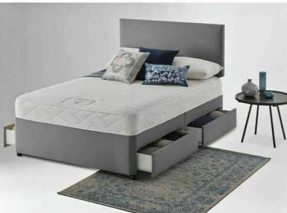 **100% GUARANTEED PRICE!**BRAND NEW-Double Divan Bed With Mattress Options-Small Double Bed