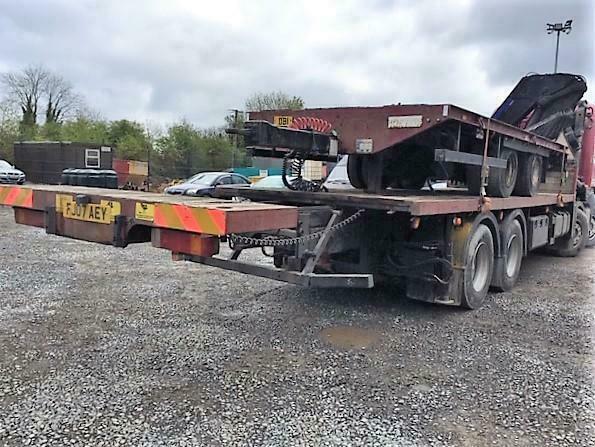 2007 SCANIA R380 8X4 SLEEPERCAB HIAB FLATBED COUPLED WITH 20FT TRAILER