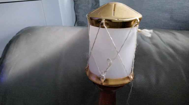 Vintage 1950s wooden lighthouse lamp