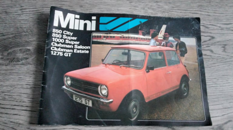 image for Classic mini car 1980 full range brochure cool