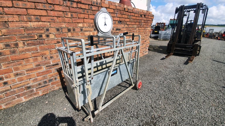 Bateman galvanised sheep lamb weigh scales farm livestock tractor 