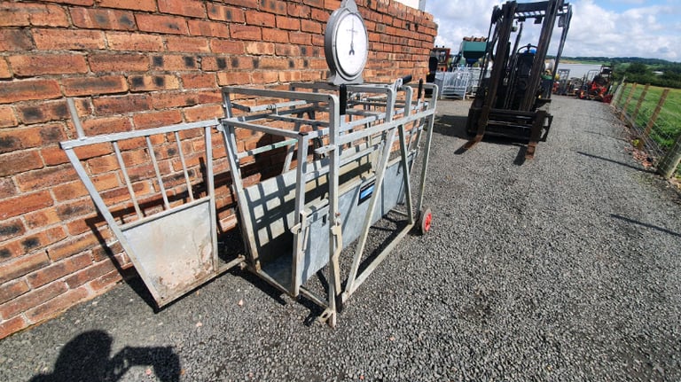 Bateman galvanised sheep lamb weigh scales farm livestock tractor 