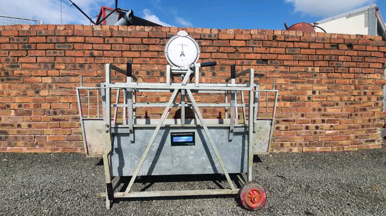 image for Bateman galvanised sheep lamb weigh scales farm livestock tractor 