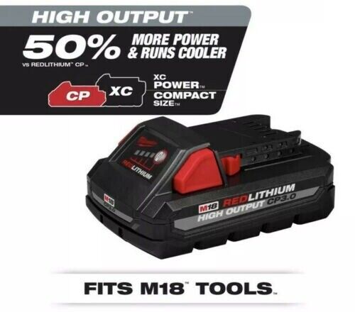 Milwaukee Battery  48-11-1835 M18 Red lithium 18V 3.0Ah High Output 2022