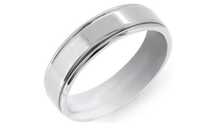 image for Mens Titanium Brushed Ring Size R